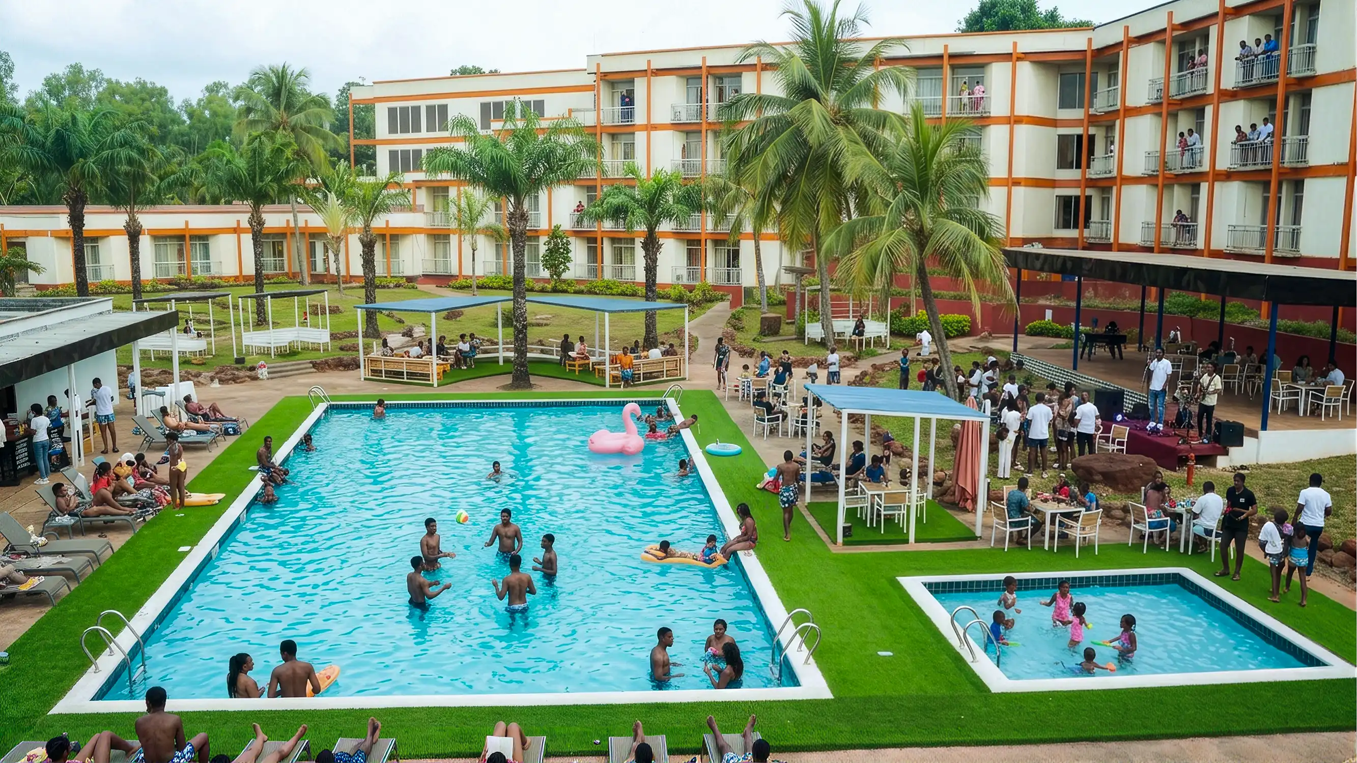 The resort pool